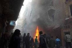 Syrian army air raids on Aleppo kill dozens 