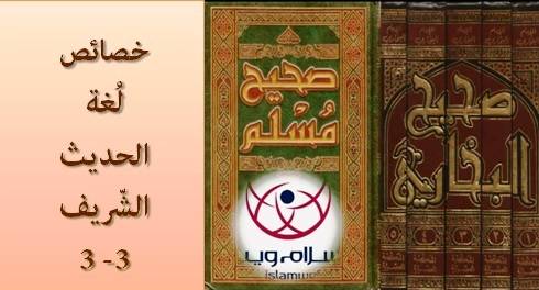 خصائص لُغة الحديث النّبويّ الشّريف 3-3