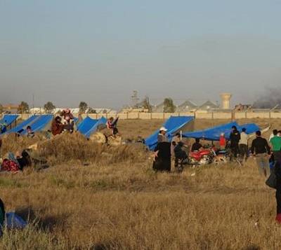 First displaced Syrians along Jordan border return home