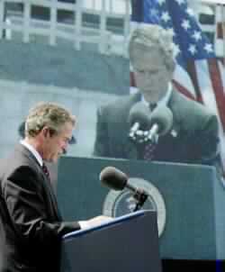 Pressure Builds on Bush for Mideast Speech